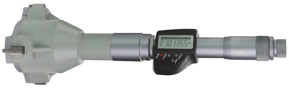 Třídotekový digitální dutinoměr 100 - 125 mm, ploché čelo